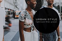 Urban lifestyle lightroom preset filter effect, lifestyle blogger & influencer overlay add on