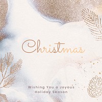 Festive Christmas Instagram post template, editable holiday greetings for social media psd