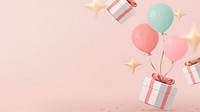 Birthday HD wallpaper, 3d aesthetic graphic