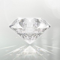 3D realistic diamond clipart, luxurious jewelry illustration