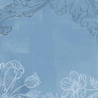 Floral background, aesthetic & vintage ornamental graphic vector