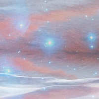 Bling background, galaxy glitter sky design 