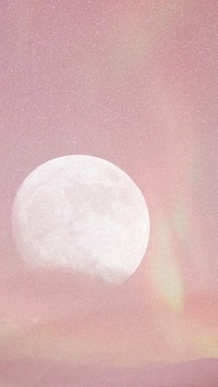 Pink aesthetic mobile wallpaper, sky background