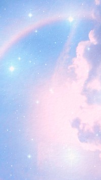 Pastel sky phone wallpaper, aesthetic background