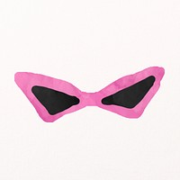 Pink watercolor sunglasses illustration psd