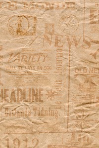 Vintage newspaper texture background 