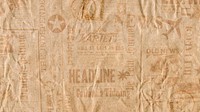 Vintage desktop wallpaper newspaper texture background