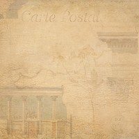 Vintage background with faded architecture illustration