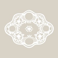 White lace illustration vector 