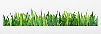 Grass border, nature collage element design vector