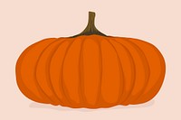 Pumpkin clipart, squash illustration design vector