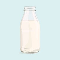 Milk clipart, drink illustration design vector