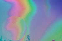 Retro iridescent background, holographic aesthetic design