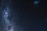 Galaxy milky way background, dark starry sky vector