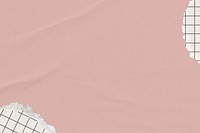 Feminine pink background, wrinkled paper texture psd