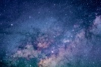 Aesthetic space background, milky way in the sky