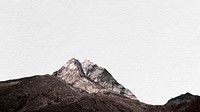 Rocky mountain border desktop wallpaper, nature aesthetic HD background