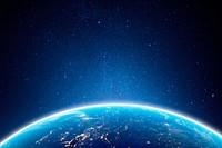 Atmosphere of Earth blue background psd