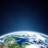 Planet Earth background, global technology 