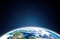 Atmosphere of Earth, blue background