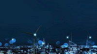 Blue environment desktop wallpaper, renewable energy city