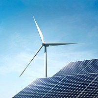Renewable energy, solar panels & wind turbines