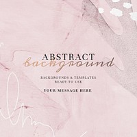 Pink abstract background social ads template mockup