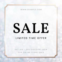 Sale limited time offer psd template