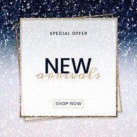 Special offer new arrivals psd template