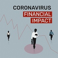 Coronavirus financial impact illustration