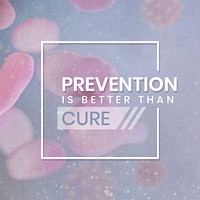 Prevention is better than cure poster template mockup