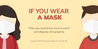 Must know how to use and dispose a mask properly paper craft social template source WHO