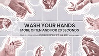 Wash your hands to prevent Covid-19. This image is part our collaboration with the Behavioural Sciences team at Hill+Knowlton Strategies to reveal which Covid-19 messages resonate best with the public. Learn more about this collection here: <a href="http://rawpixel.com/coronavirus">rawpixel.com/coronavirus</a>