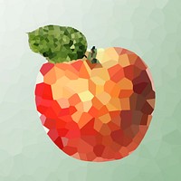 Apple crystallized style illustration