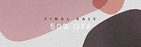 Memphis 50% sale offer template