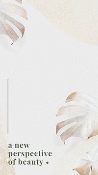 Organic cosmetic minimalist banner design template psd