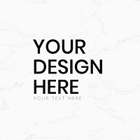 Your design here psd typography design template