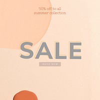 50% off sale template banner psd
