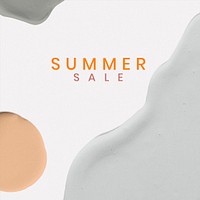 Summer sale template banner psd