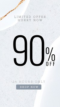 Limited offer psd 90% off blue social banner template