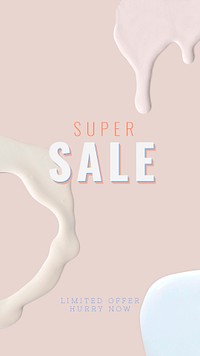 Super sale banner template psd