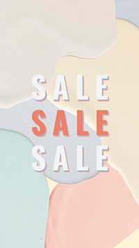 Fashion sale banner template pastel psd