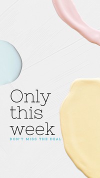 Only this week deal template collection psd
