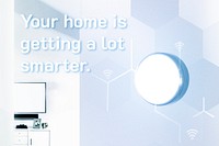 Smart home psd editable technology social media template