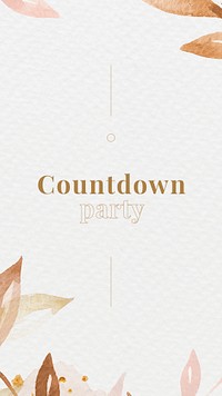 New year countdown editable template psd social media story background