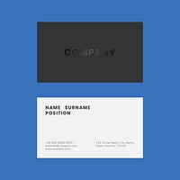 Simple business card template psd set