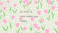 Editable inspirational quote template vector on floral background