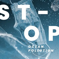 Stop ocean pollution template psd climate change campaign social media post