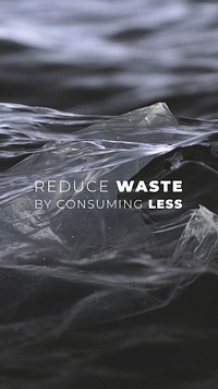 Go zero waste quote template psd social media story