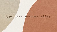 Editable blog banner template psd earth tone abstract design